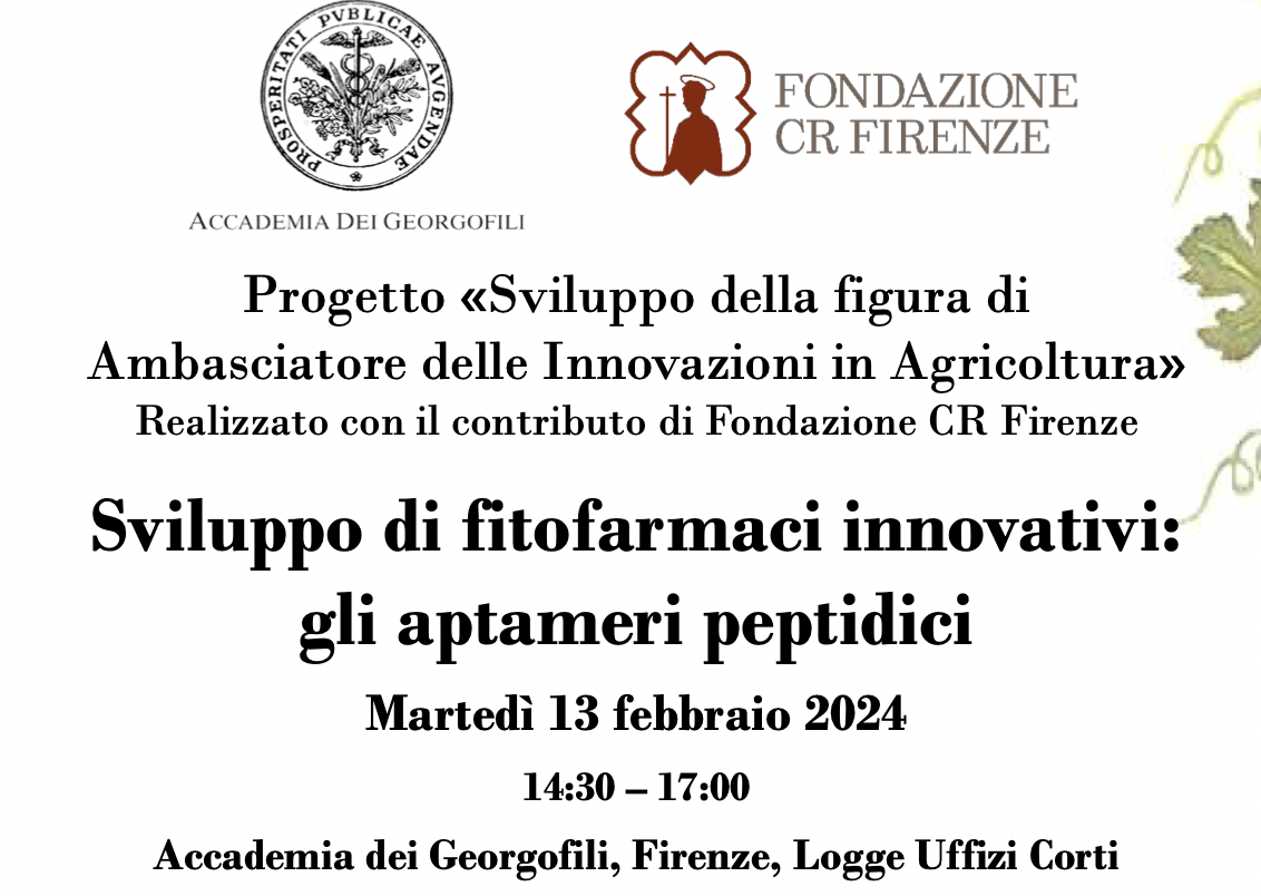 Sviluppo di fitofarmaci innovativi: gli aptameri peptidici